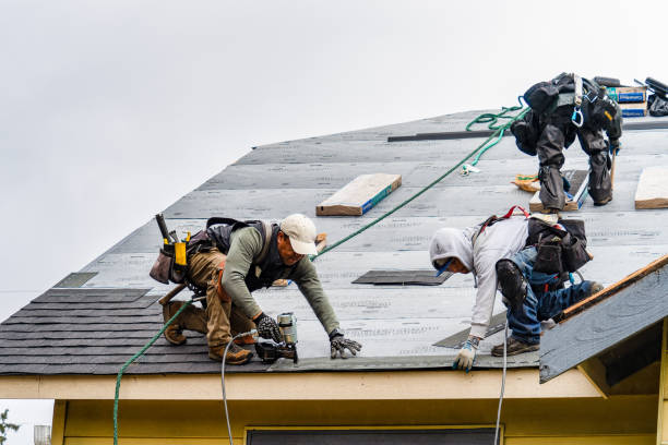 Professional Roofing technician working in Franklin Park, NJ